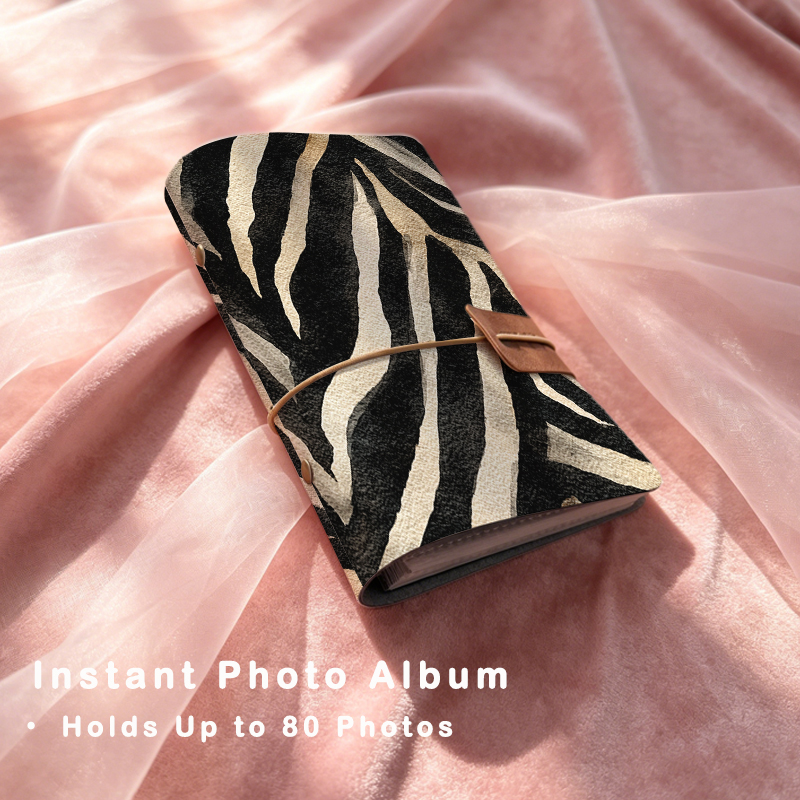 Zebra Tablet Accessories - Zebra Stripe Print Photo Album Refillable