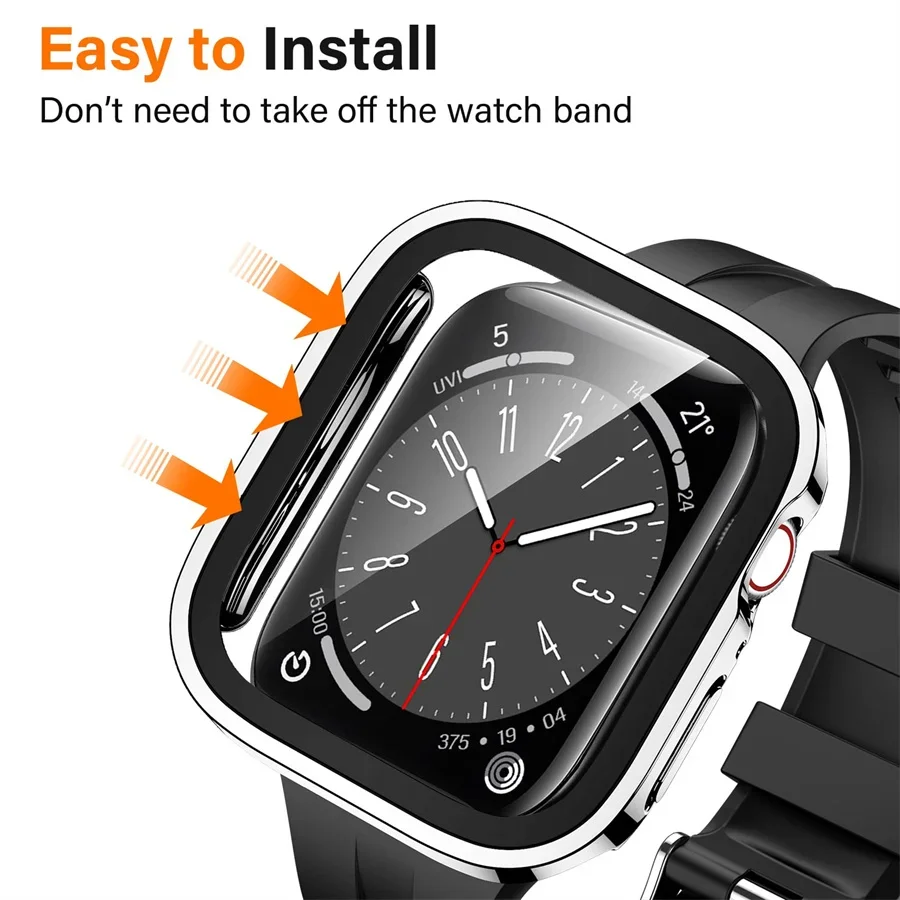 Glass+cover For Apple Watch ca - Tablet Accessories For Girls ulasan dan harga