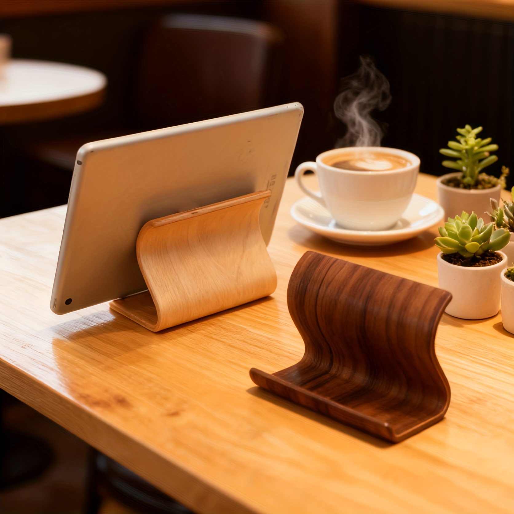 [New Wooden Phone Stand] New W - Tablet Accessories For Kids ulasan dan harga