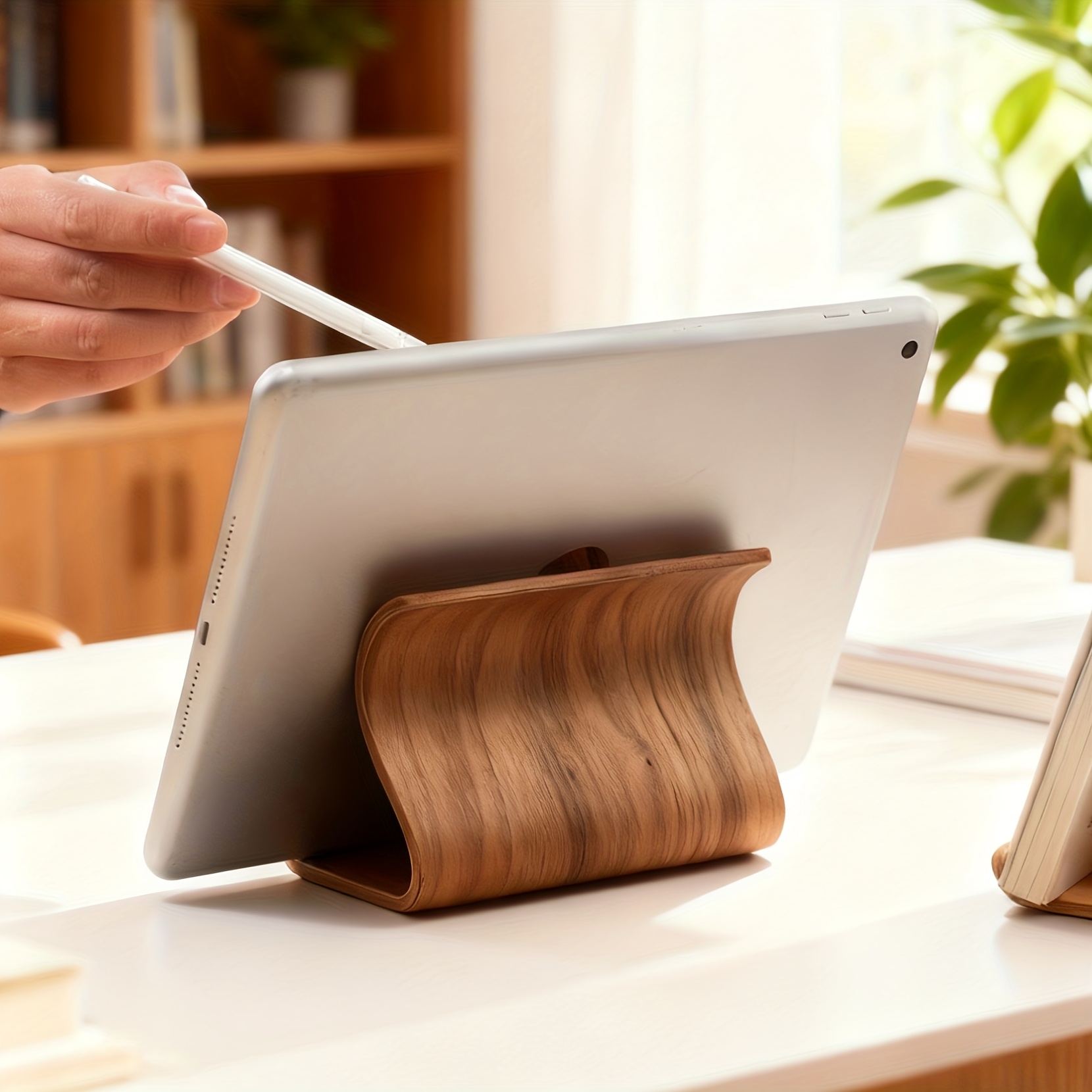 [New Wooden Phone Stand] New W - Tablet Accessories For Kids ulasan dan harga