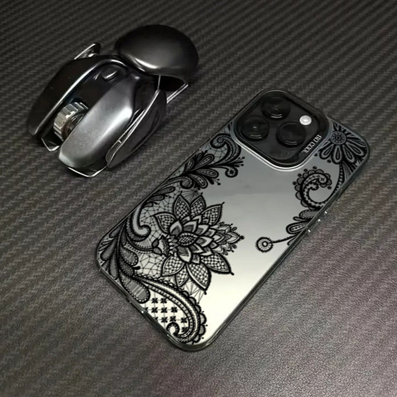 Black lace print New Hot Elect - Tablet Accessories For Girls ulasan dan harga
