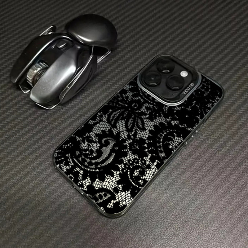 Black lace print New Hot Elect - Tablet Accessories For Girls ulasan dan harga