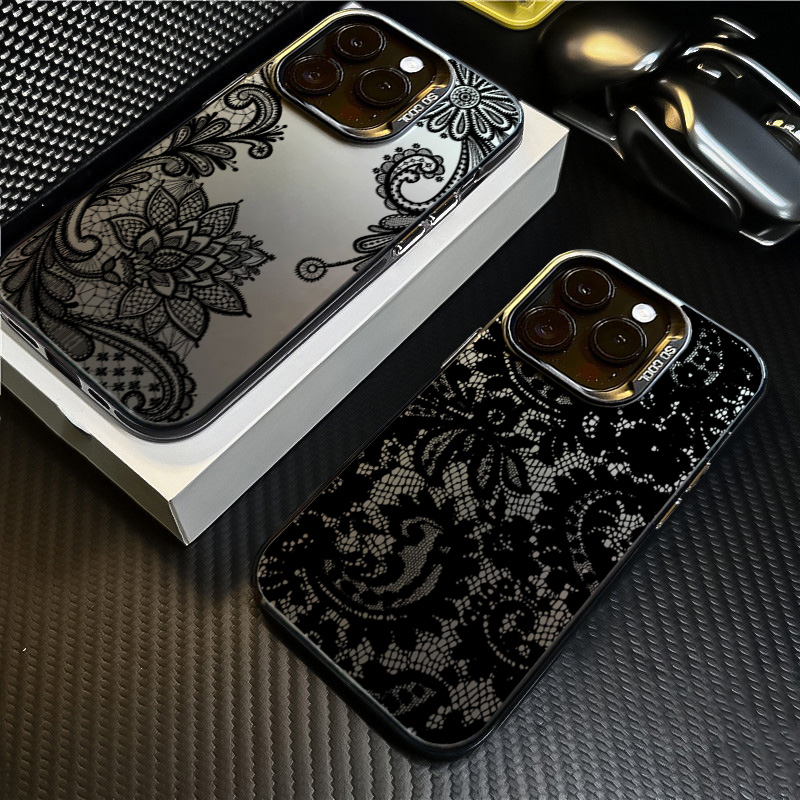 Black lace print New Hot Elect - Tablet Accessories For Girls ulasan dan harga