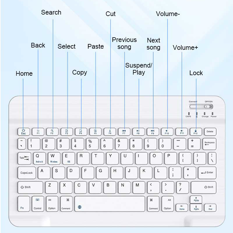 Mini Bluetooth Keyboard Mouse  - Lenovo Tablet M11 Accessories ulasan dan harga