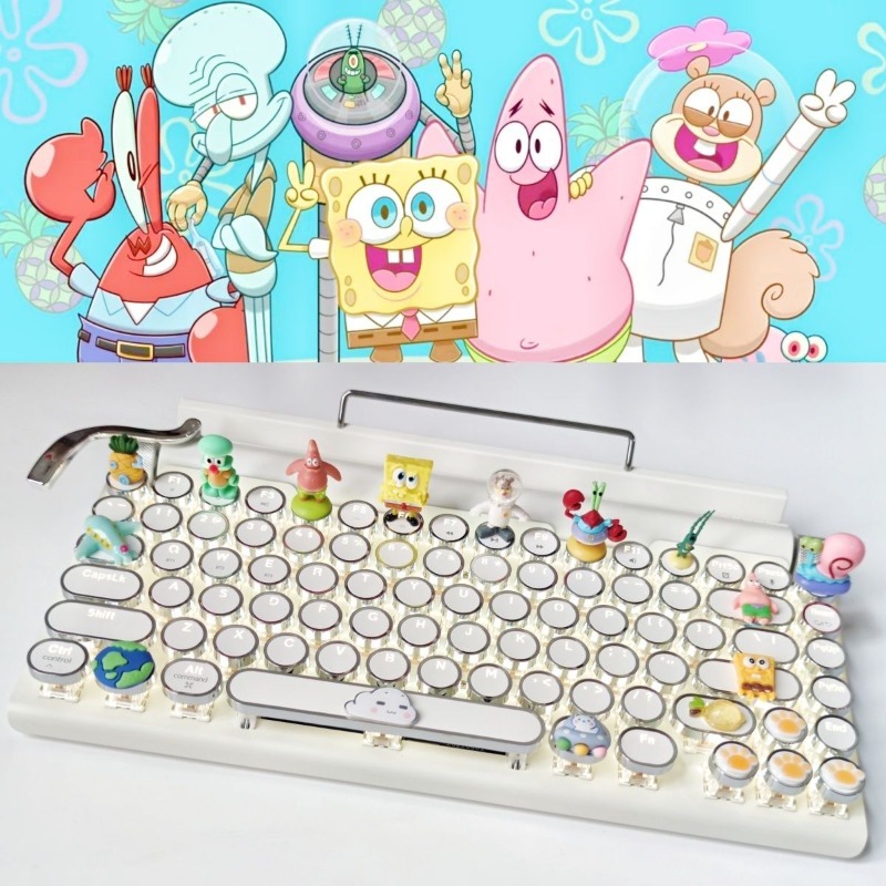 Retro SpongeBo Mechanical Keyb - Tablet Accessories For Kids ulasan dan harga