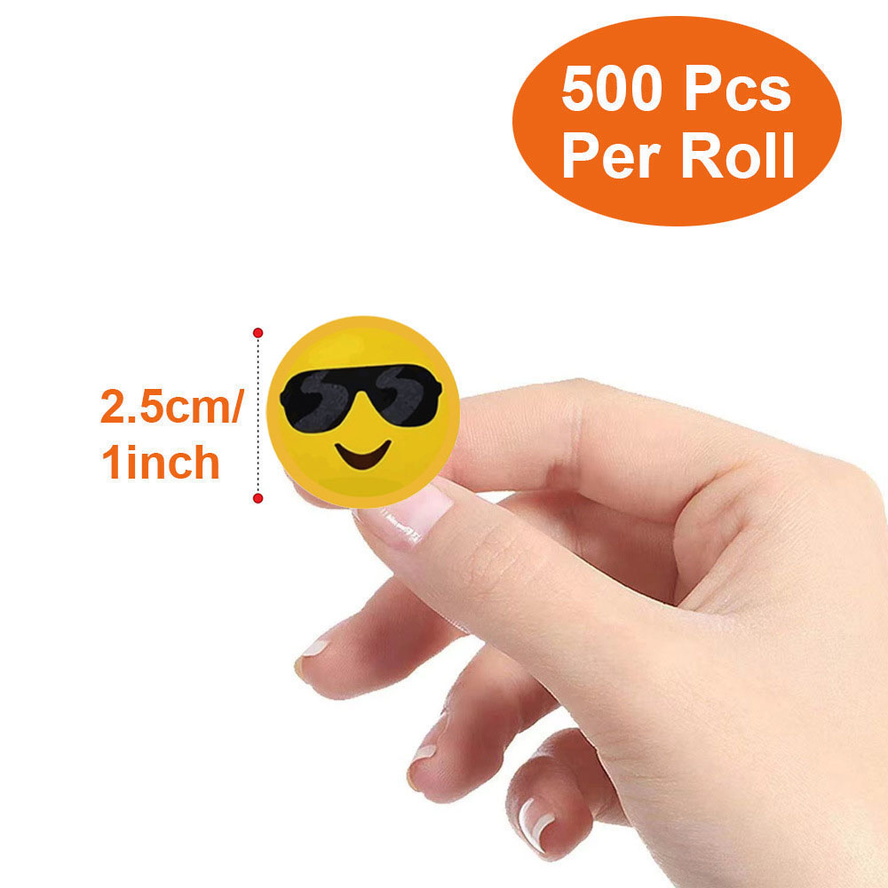 500Pcs Per Roll Cute Funny Smi - Tablet Accessories For Kids ulasan dan harga