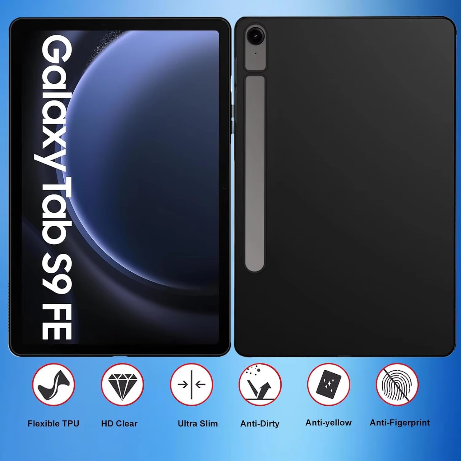 Silicon Tablet Case For Samsun - Tablet S9 Fe Accessories ulasan dan harga