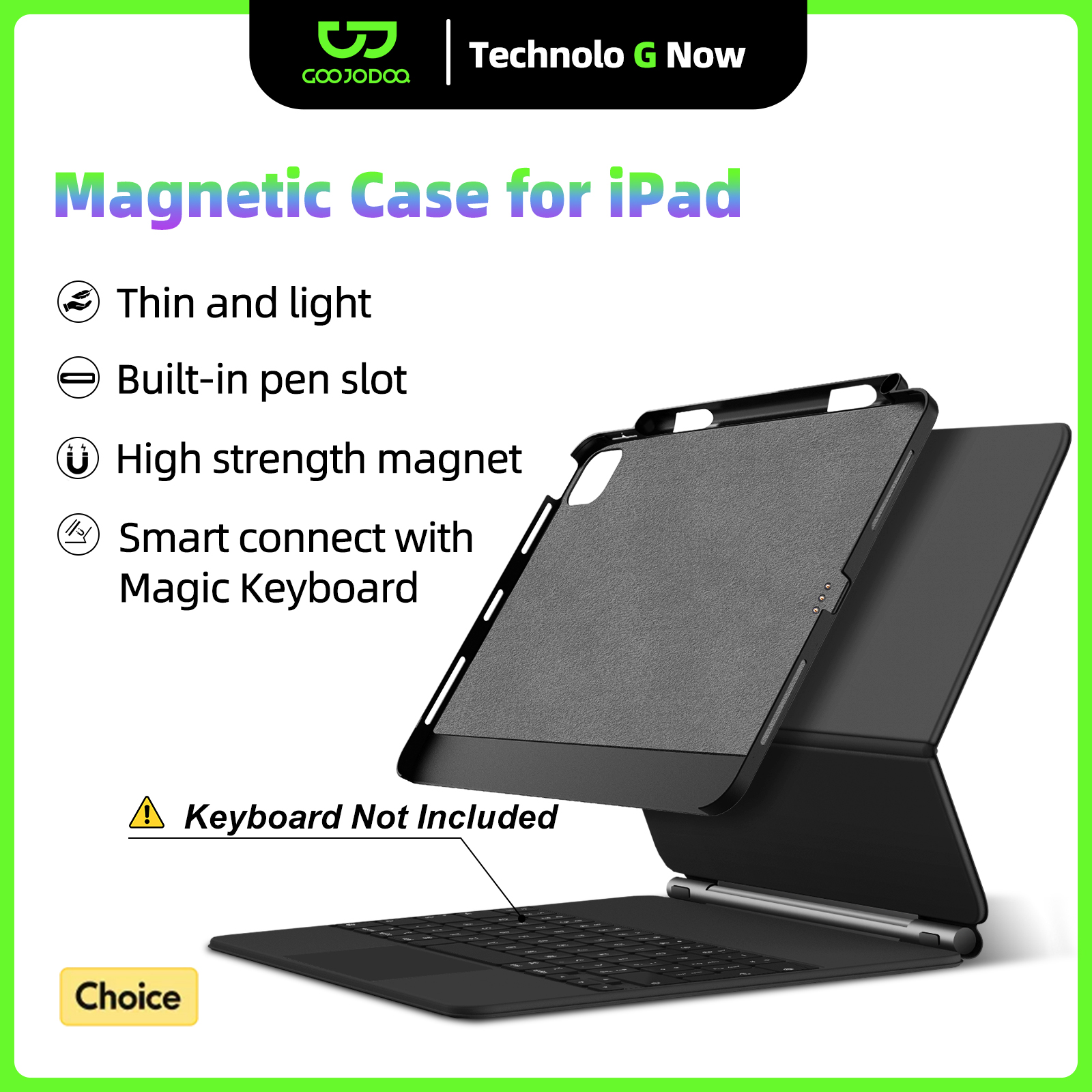 GOOJODOQ Magnetic Case for iPa - Lenovo Tablet M11 Accessories ulasan dan harga